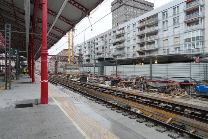 Archivo - Obras en la nueva estación de Atotxa