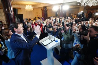 Alfonso Fernández Mañueco la nit electoral