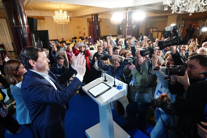 Alfonso Fernández Mañueco la nit electoral