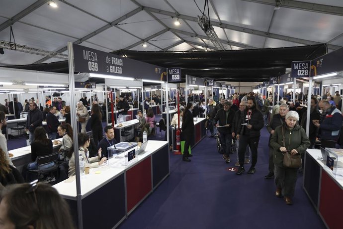 Vista geral durante o dia das eleições para a presidência do FC Barcelona no Spotify Camp Nou, em 15 de março de 2026, em Barcelona, Espanha.