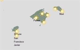 El tiempo hoy, lunes 16 de marzo, en Baleares.