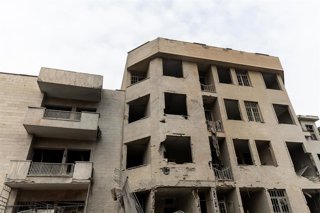 Daños materiales en un edificioen Teherán tras un bombardeo en el marco de la ofensiva de Estados Unidos e Israel contra Irán (archivo)