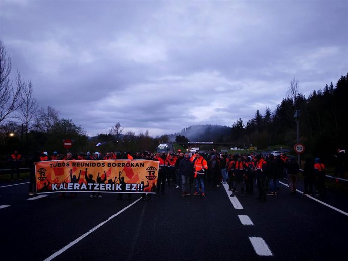 Movilización de los trabajadores de Tubos Reunidos Amurrio