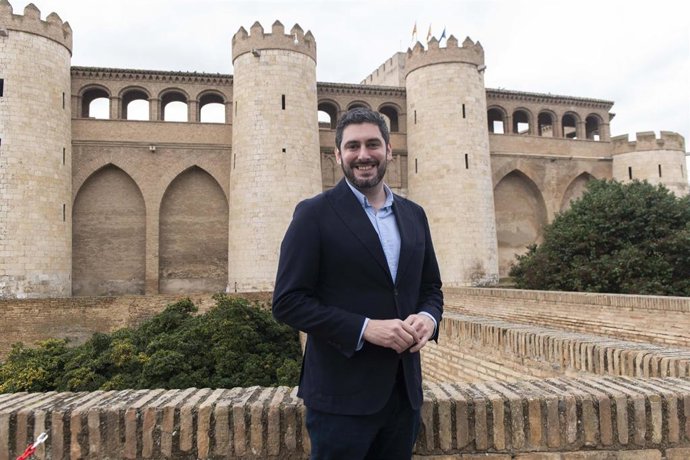 Archivo - El portavoz de Vox en las Cortes de Aragón, Alejandro Nolasco.