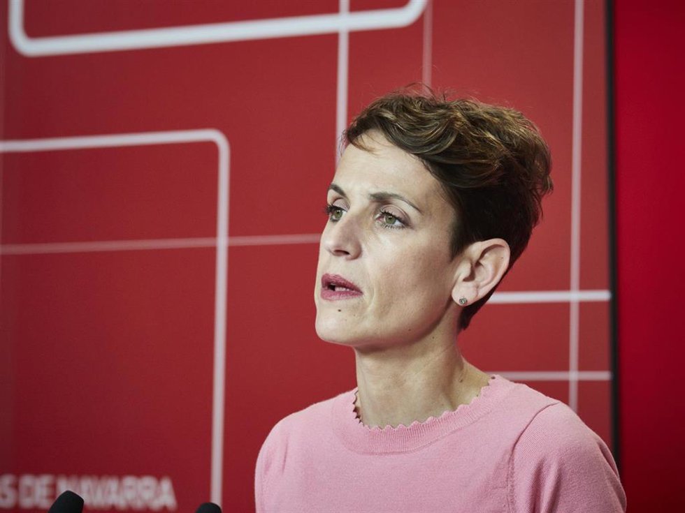 Archivo - La secretaria general del PSN, María Chivite.
