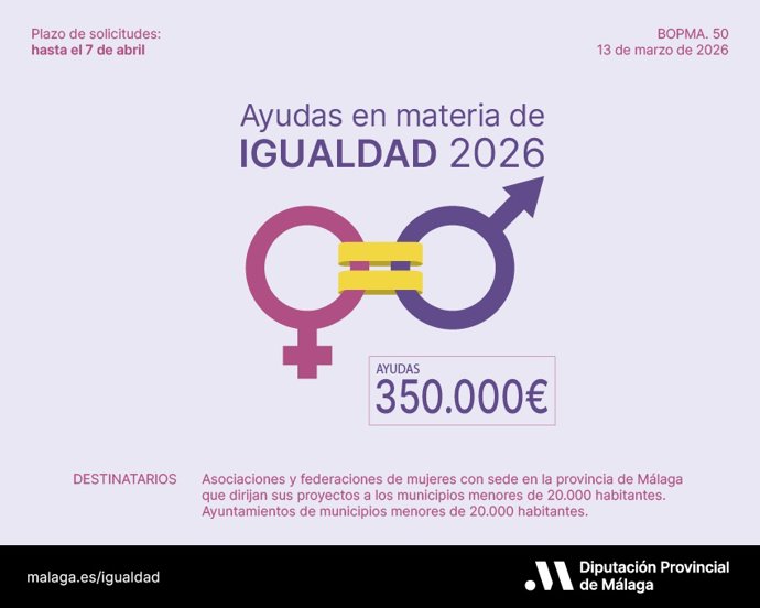 Cartel anunciador de las ayudas.