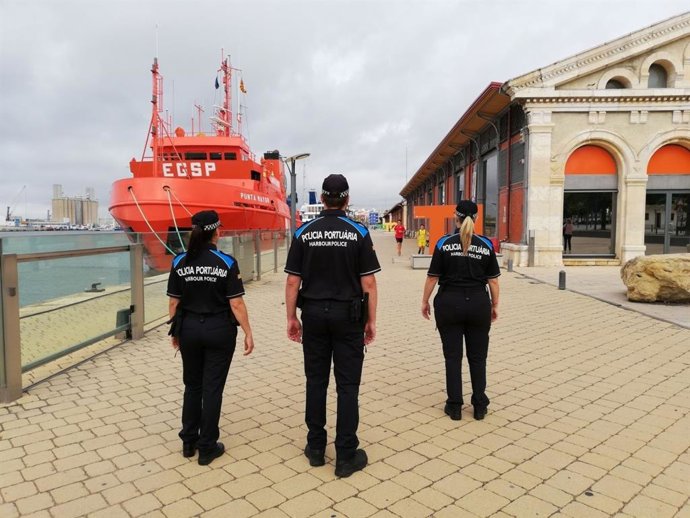 Agentes de la Policia Portuaria de Tarragona