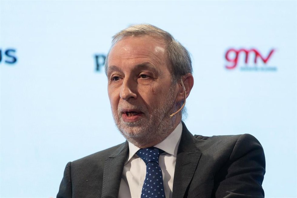 Archivo - El CEO de GMV, Jesús B. Serrano, interviene durante un encuentro de la industria de Defensa, en Zénit The Studio, a 17 de marzo de 2025, en Madrid (España). El diario Expansión organiza el encuentro INDUSTRIA DE DEFENSA. Industria y tecnologí