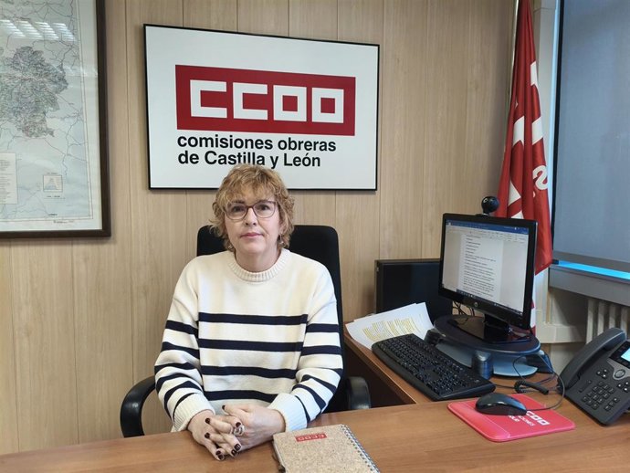 Archivo - La secretaria general de CCOO Castilla y León, Ana Fernández de los Muros.