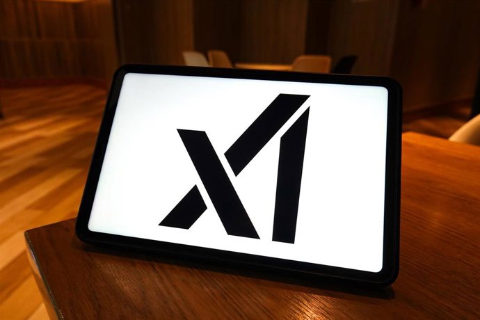 March 14, 2026, China: In this photo illustration, the logo of xAI is displayed on the screen of a smart tablet.
