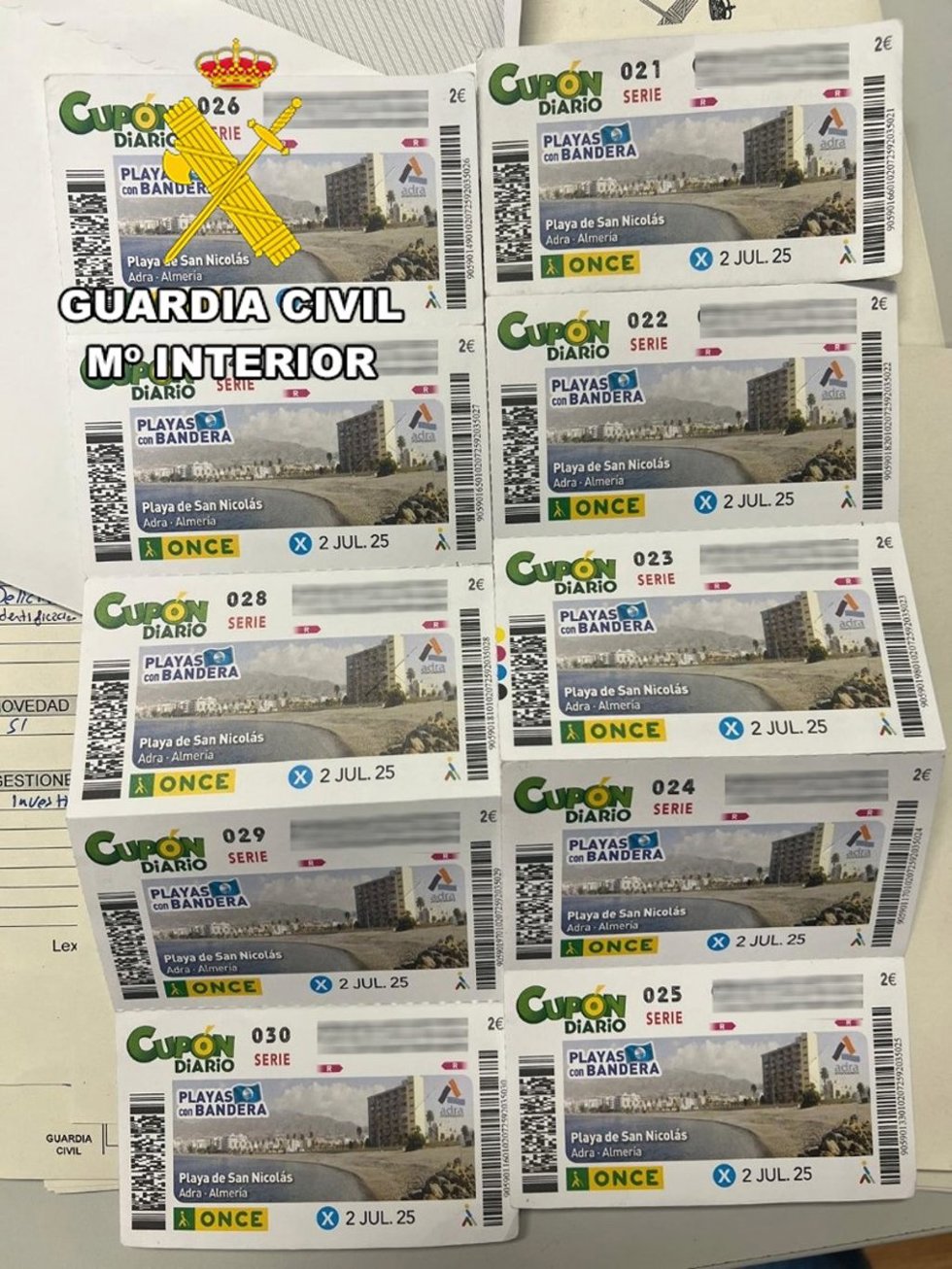 Boletos supuestamente premiados