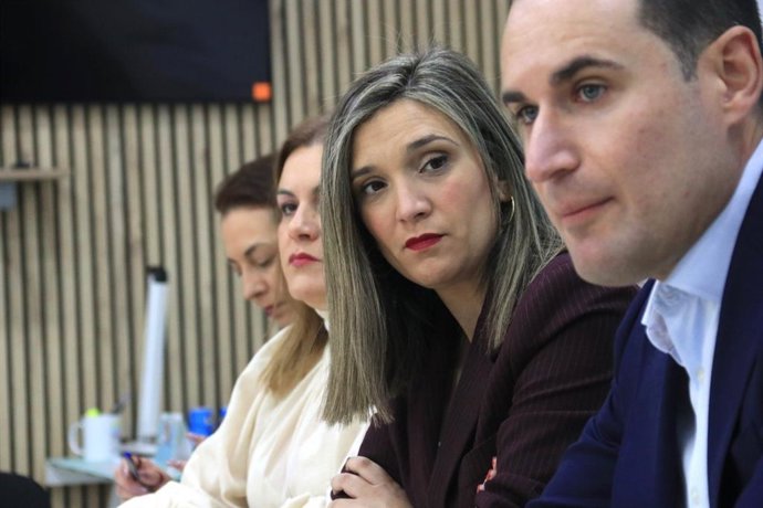 La vicesecretaria general del PSOE-A, María Márquez, en Andújar (Jaén).