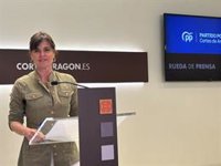 Allué (PP) cree que el PSOE está "desnortado" y trata de "desestabilizar" a las familias en el proceso de escolarización