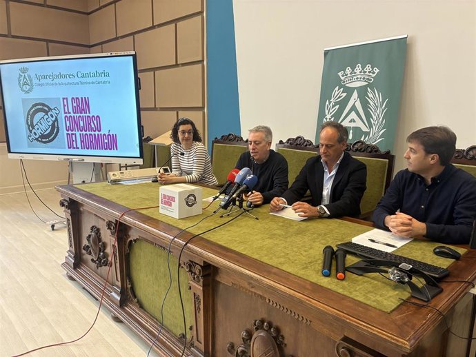 Un total de 38 centros educativos cántabros participan en 'El gran concurso del hormigón' de Aparejadores