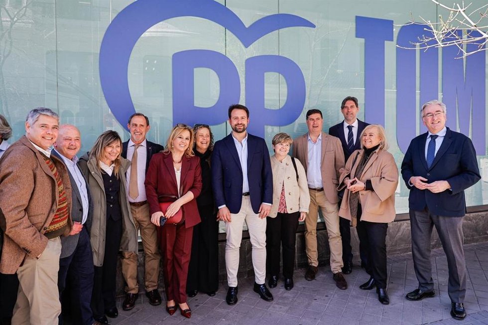 El presidente del PP de Asturias, Álvaro Queipo, en la Junta Directiva Nacional en Madrid.