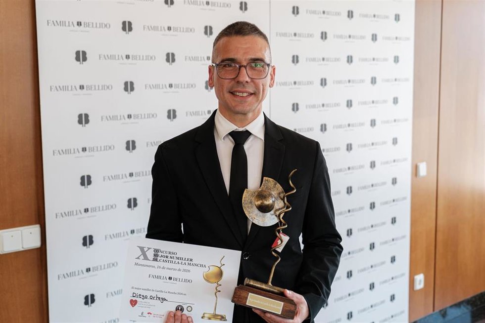 Diego Ortega Guijarro, Mejor Sumiller de Castilla-La Mancha.