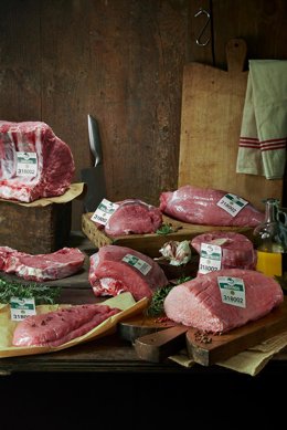 Bodegón de carne de ternera asturiana.