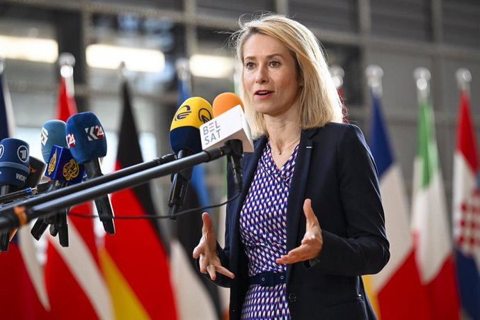 March 16, 2026: Kaja Kallas , high Representative for Foreign Affairs and Security Policy and Vice-President of the European Commission  arrives for a meeting of the European Union Foreign Affairs Council at the Europa building in Brussels, Belgium, Monda