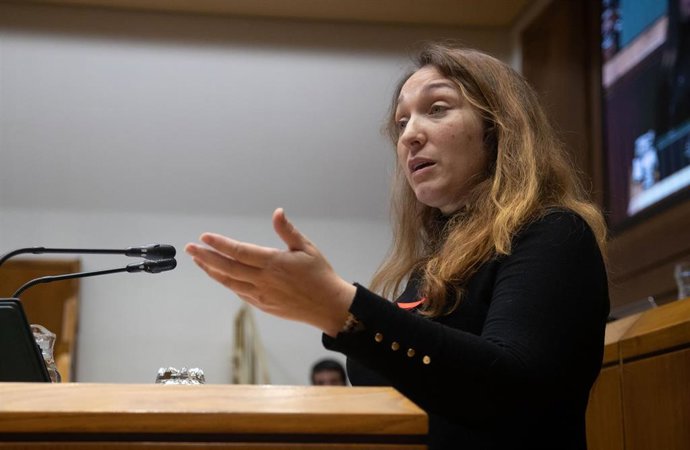 Archivo - La parlamentaria del PP Muriel Larrea