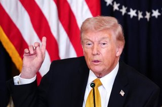 March 16, 2026, Washington, District Of Columbia, USA: United States President Donald J Trump speaks during a meeting with trustees of the Donald J. Trump and the John F. Kennedy Memorial Center for the Performing Arts in the East Room of the White House 