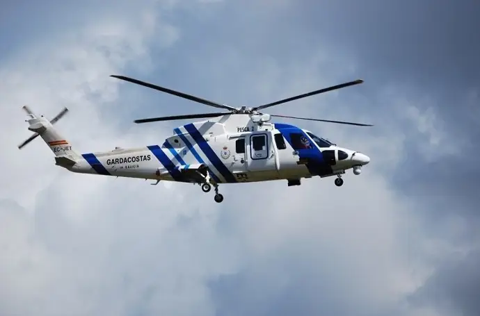 Helicóptero 'Pesca II' de Gardacostas de Galicia