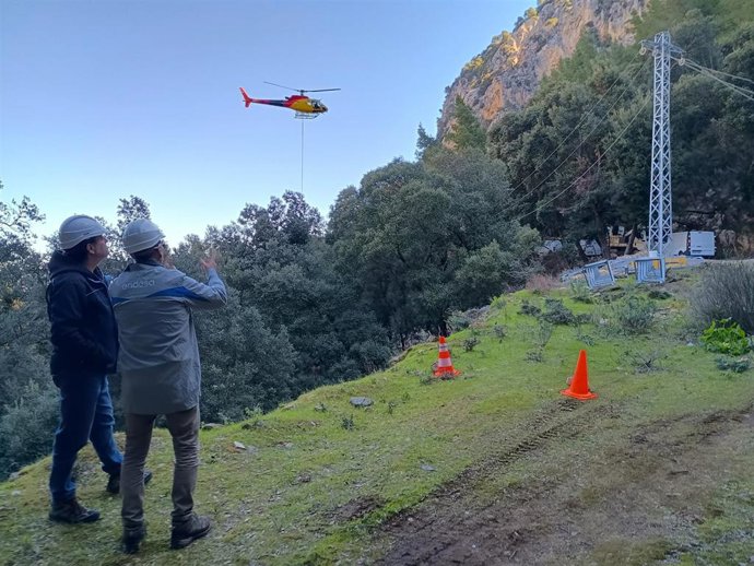 Archivo - Actuaciones en Alfàbia por parte de Endesa