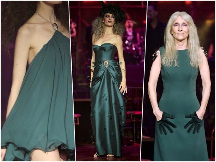 Desfile-performance de Eduardo Navarrete, en el UMusic Hotel Teatro Albéniz, a 16 de marzo de 2026, en Madrid (España).