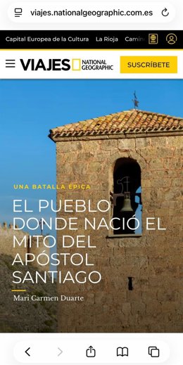 El municipio riojano de Clavijo, protagonista de la revista de viajes de 'National Geographic'