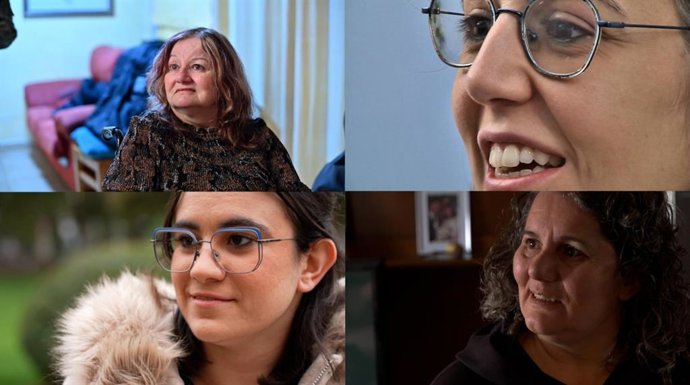 María Esperanza, Esther, Julia y  Begoña, mujeres que han sufrido daño cerebral y han sido atendidas por asociaciones de C-LM.