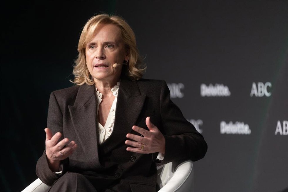 La CEO de Bankinter, Gloria Ortiz, durante el 32 Encuentro del Sector Financiero de Deloitte y ABC, en Madrid (España). 