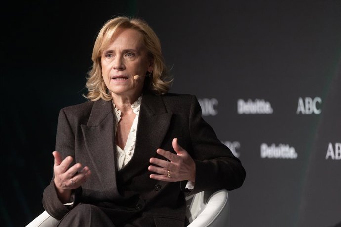 La CEO de Bankinter, Gloria Ortiz, durante el 32º Encuentro del Sector Financiero de Deloitte y ABC, en Madrid (España). 