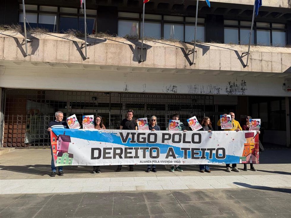 Imagen de la concentración de este martes.