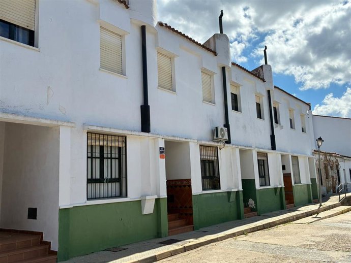 Casas de la barriada Las Eritas de Cortegana (Huelva).