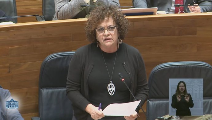 La consejera de Derechos Sociales y Bienestar, Marta del Arco, durante el Pleno de este martes en la JGPA.