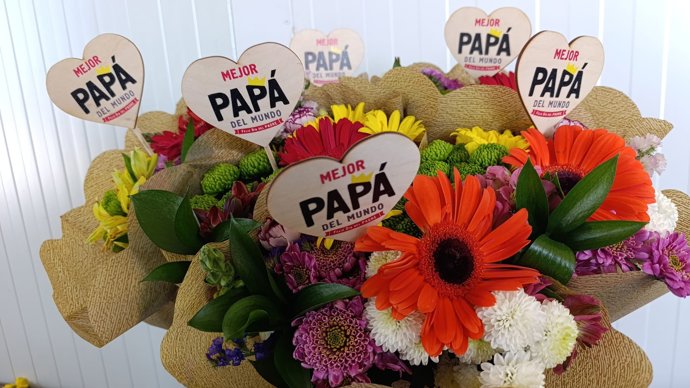 Flores preparadas para el Día del Padre