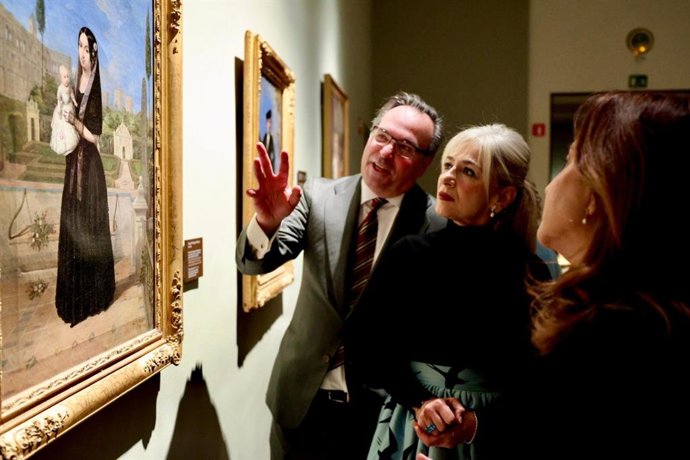 La consejera de Cultura de la Junta, Patricia del Pozo, en la exposición 'Los Bécquer. Un linaje de artistas'