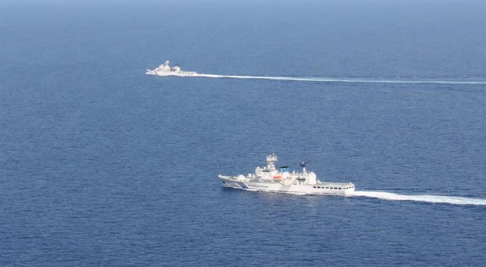 Archivo - Arquivo - Imagem de arquivo de navios da Guarda Costeira japonesa.