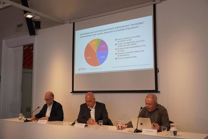 Presentación del estudio este martes en el Col·legi de Periodistes