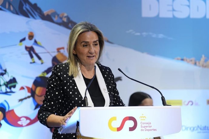 La ministra de Educación, Formación Profesional y Deportes, Milagros Tolón, durante el acto.