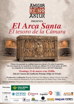 Cartel del estreno del documental 'El Arca Santa. El tesoro de la Cámara'.