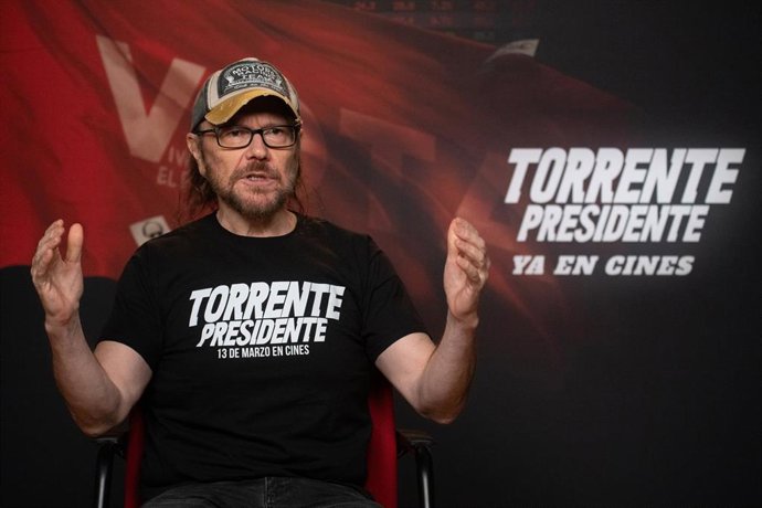 El director de cine Santiago Segura, durante una entrevista para Europa Press, a 17 de marzo de 2026, en Madrid (España). El director se encuentra en plena campaña de promoción de su última película ‘Torrente Presidente’.