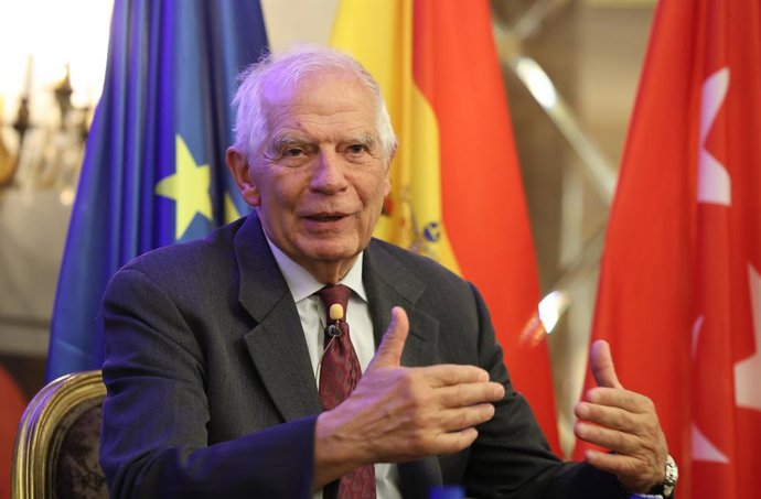 El ex alto Representante para Asuntos Exteriores de la Unión Europea y exministro socialista Josep Borrell durante un encuentro de Madrid Foro Empresarial, en el Hotel Wellington, a 17 de marzo de 2026, en Madrid (España).
