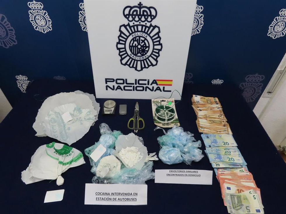Droga incautada por la Policía Nacional de Teruel en el marco de la operación "BOQUERÓN
