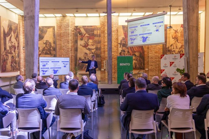 El director de Endesa Catalunya, Enric Brazís, en el primer Dinar Cambra Osona