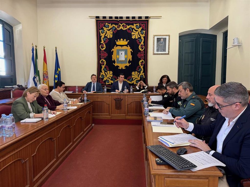 Reunión de la Junta Local de Seguridad de Níjar (Almería).