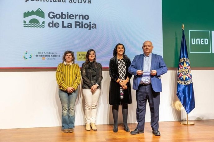 La Rioja, premio AUDAZ por ser la Comunidad que más ha mejorado su Portal de Transparencia