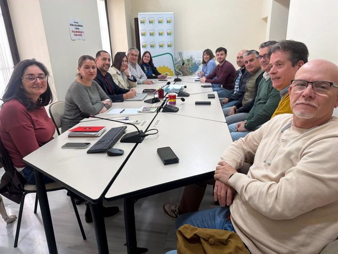 Reunión de CCOO e Izquierda Unida.