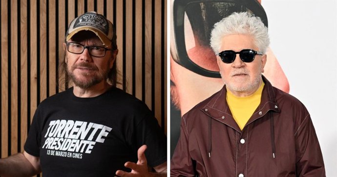 Santiago Segura y Pedro Almodóvar