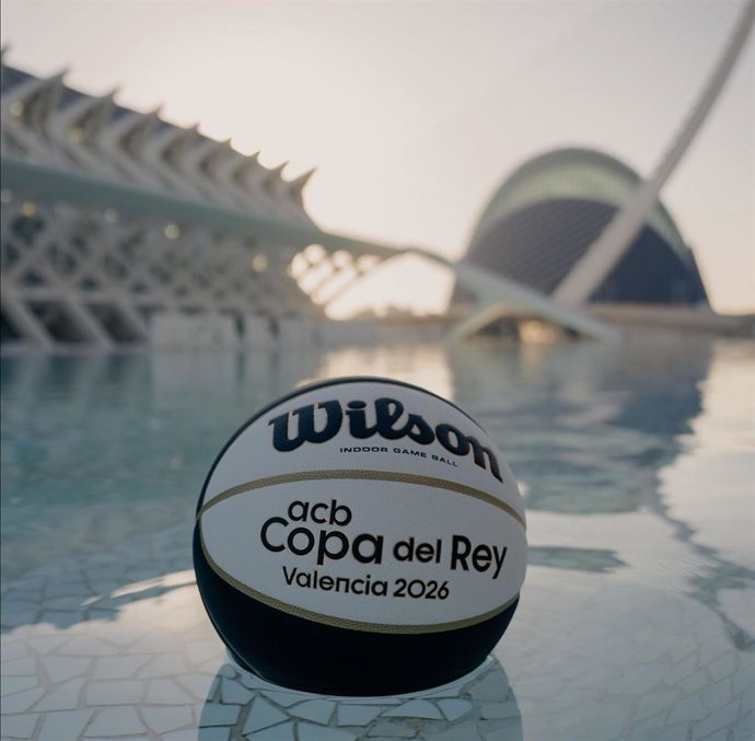 Balón de la Copa del Rey de Valencia 2026 en la Ciutat de les Arts de València
