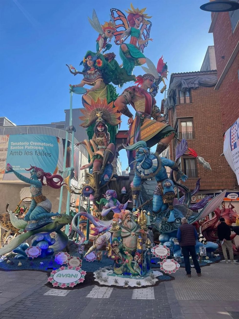 Imagen del monumento de la Falla Camí Nou de Alzira